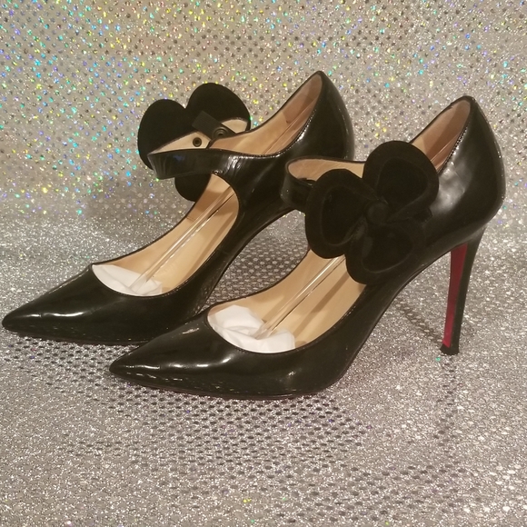 COPY - 20th Anniversary Louboutins Black Pensee 100 mm sz 38.5 Complete Origina… - Picture 4 of 16